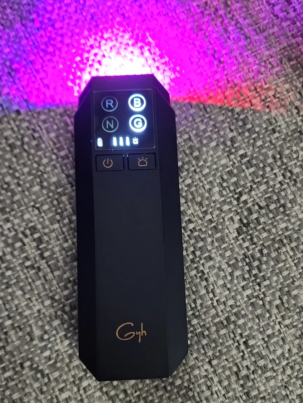 GYH Premium-S 8-Color LED Light Therapy Face & Neck Mask w/ Handheld Light Wand